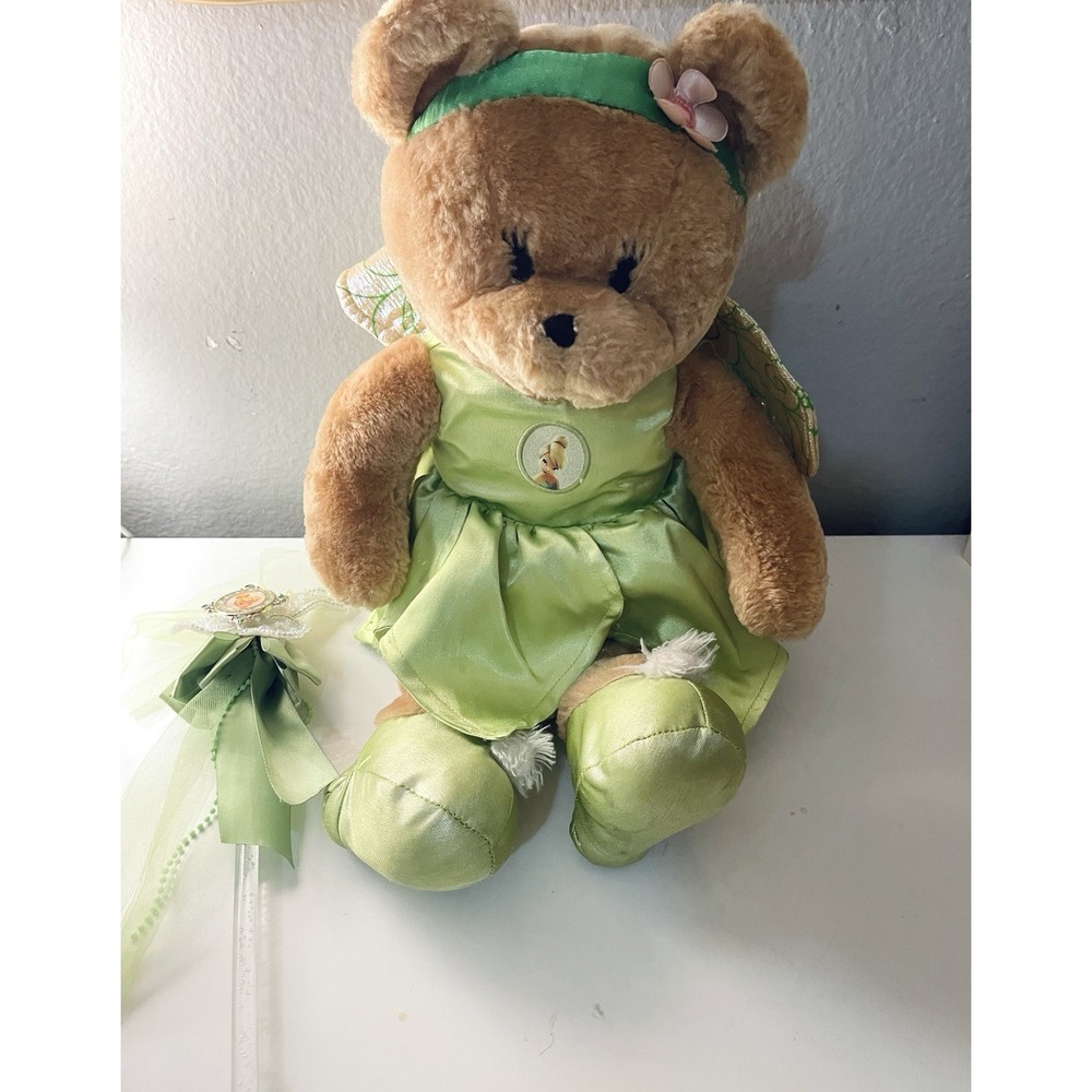Tinkerbell Disney Animal Alley Tinker Bell Teddy Bear Stuffed Animal Plush 17"‎